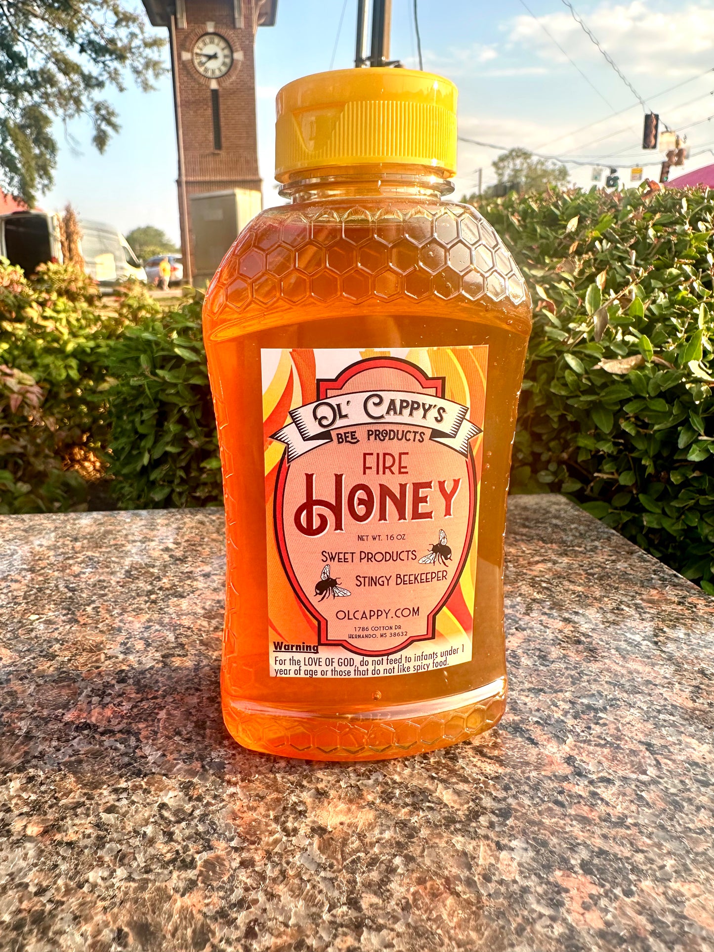 Fire Honey - 16 ounces / 1 pound - squeeze bottle