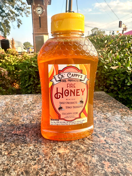 Fire Honey - 16 ounces / 1 pound - squeeze bottle